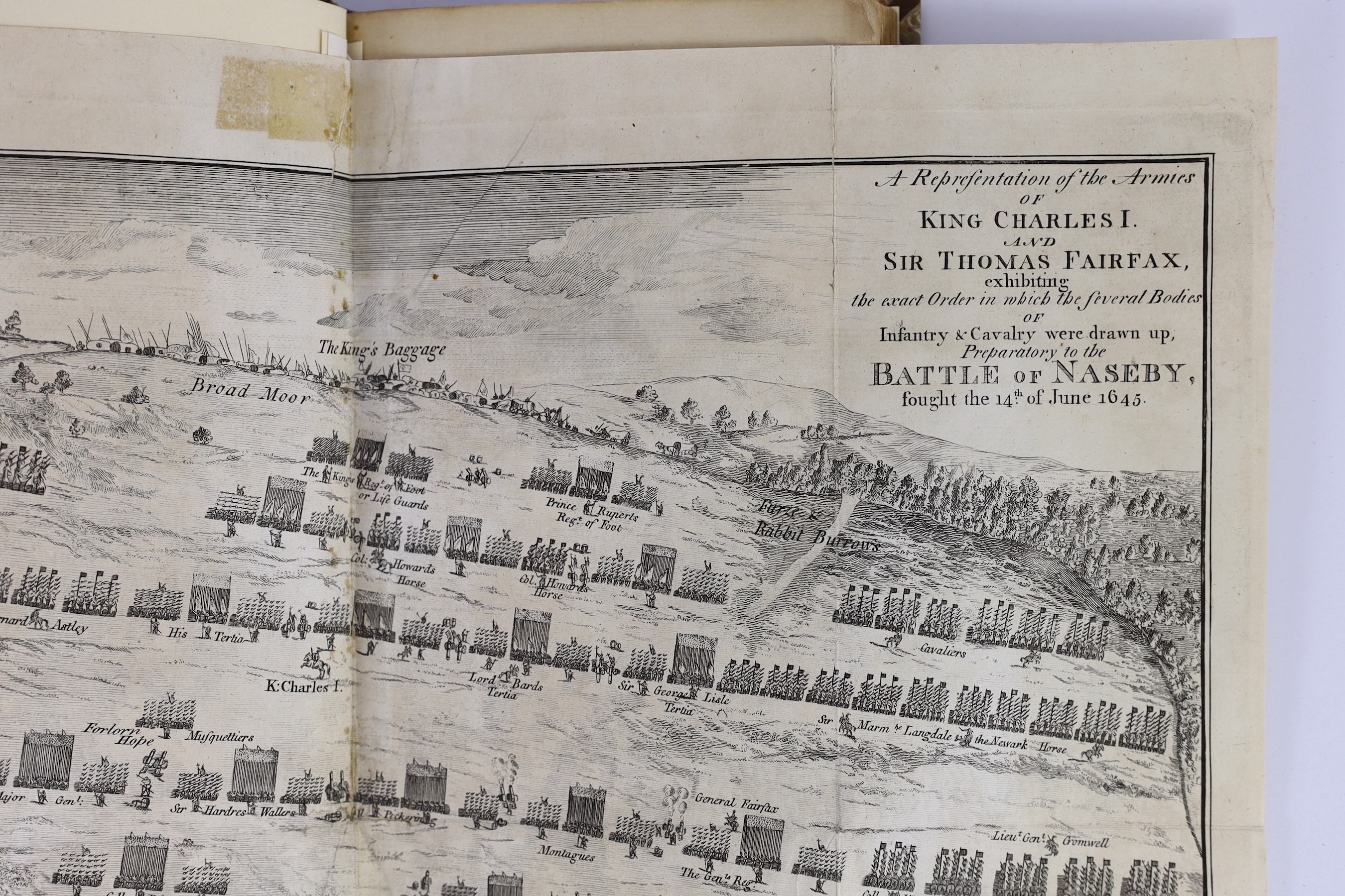 NORTHANTS: Mastin, Rev. John - The History and Antiquities of Naseby, in the County of Northampton. folded pictorial plan, subscribers list, half title; rebound calf-backed marbled boards